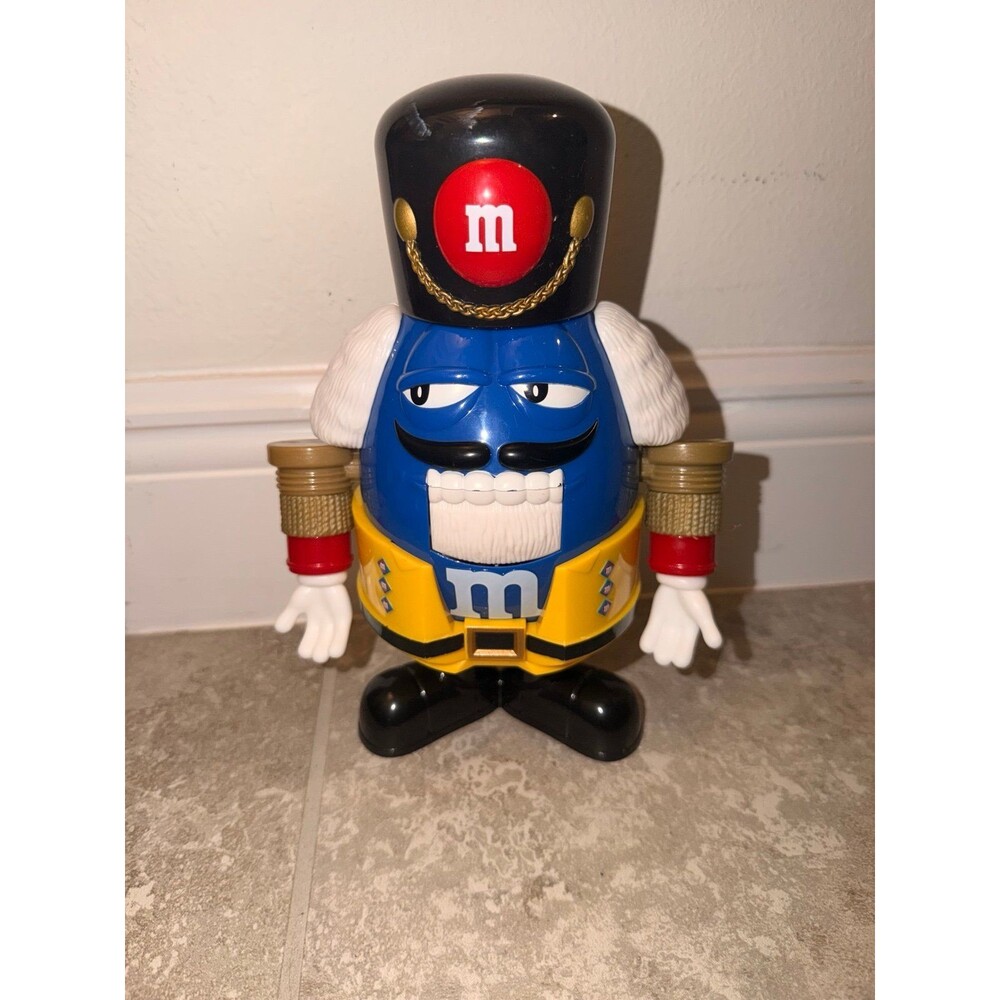 M&M Limited Edition Nutcracker Candy Dispenser Blue Character Christmas